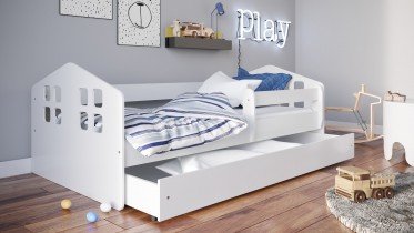 Kocot Kids - Otroška postelja Kacper z vzmetnico in predalom - 80x160 cm