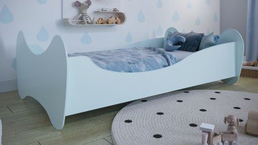 Kocot Kids - Otroška postelja Lilly roza, modra, brez vzmetnice - 80x160 cm