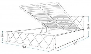 Postelje FDM - Dvižna postelja Caro - 140x200 cm