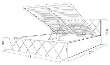 Postelje FDM - Dvižna postelja Caro - 160x200 cm