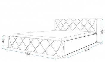 Postelje FDM - Dvižna postelja Caro - 180x200 cm