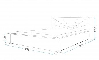 Postelje FDM - Dvižna postelja Georgia 140x200 cm