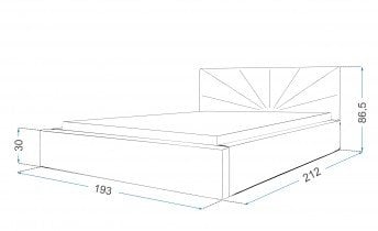 Postelje FDM - Dvižna postelja Georgia 180x200 cm