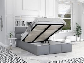 Dvižna postelja Denver - 180x200 cm - siva