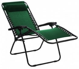 Vrtni ležalnik Delux zelen