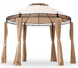 Vrtni paviljon okrogel Gavi 2 - bež