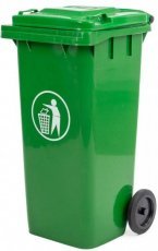 Posoda za smeti 120 L zelena