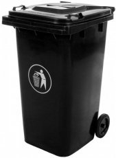 Posoda za smeti 240 L črna