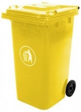 Mirpol - Posoda za smeti 240 L rumena