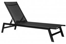 Vrtni ležalnik Lord - črni