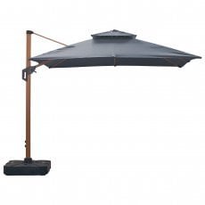 Vrtni dežnik Roma MID siv 