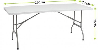 Mirpol - Raztegljiva jedilna miza Vivid - 180x70 cm