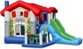Napihljivo igrišče Big House s toboganom in žogami