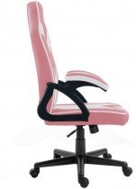 Mirpol - Gaming stol Pixel - bel/roza