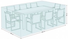 Pregrinjalo za jedilniško garnituro 200x140x90 cm