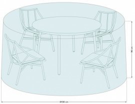 Pregrinjalo za jedilniško garnituro z okroglo mizo 130x90 cm