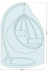 Prevleka za dvojni vrtni fotelj 230x200 cm