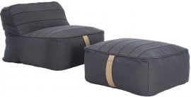 Vrtni sedež Sponge - siv/moder