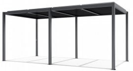 Vrtna pergola Luxe 5.8x4m - antracit z LED