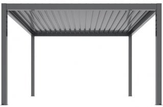 Mirpol - Vrtna pergola Luxe 3x4m z LED in električno streho - antracit