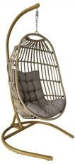 Viseči vrtni fotelj Kari - bež