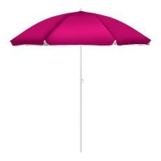 Sončnik za plažo 200 cm z nagibom, roza