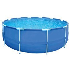 Okrogel bazen s kovinskim ogrodjem 4,5x0,90 m + črpalka
