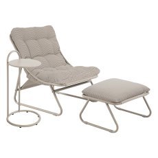 Fotelj z naslonom za noge in mizico Cloud (P)