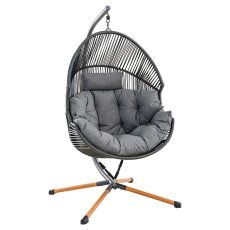 Viseči fotelj Holand črn