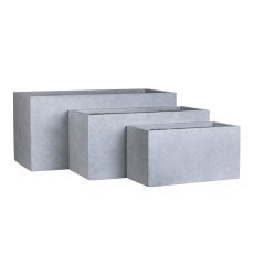 Komplet podolgovatih lončkov Grau 1/3