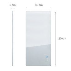 Stekleni konvektorski grelnik GH-08 bel