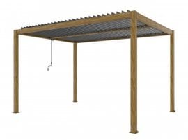 Pergola Luxe 3x4 m les v2 z LED osvetlitvijo
