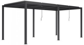 Pergola Luxe z LED osvetlitvijo 7,8x4 m - antracit 