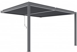 Pergola Luxe z LED 4x3 m - antracit 