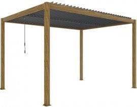 Pergola Luxe z LED osvetlitvijo - 4x4x2,5 m 