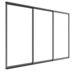 Drsna vrata S8 Luxe 270x238 cm do pergoli 3 m - antracit