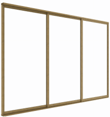Drsna vrata S8 Luxe 370x238 cm do pergoli 4 m - les 