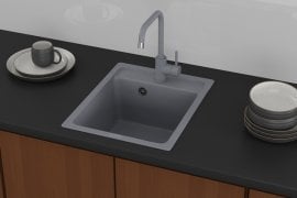 Pomivalno korito Korado 40 sivo s sifonom