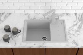 Pomivalno korito Liana s sifonom - belo