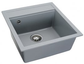 Pomivalno korito Fiesta s sifonom - sivo