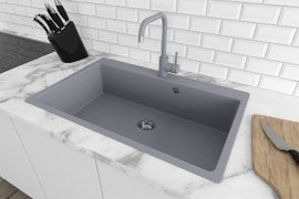 Pomivalno korito Bogema s sifonom - sivo
