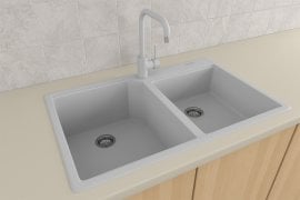 Pomivalno korito Harmony s sifonom - belo