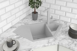 Pomivalno korito Pandora s sifonom - belo