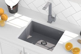 Pomivalno korito Oasis s sifonom - sivo