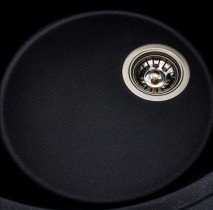 Platinum - Pomivalno korito Onyx s sifonom - črno 