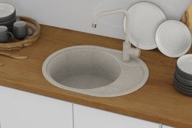 Pomivalno korito Onyx s sifonom - belo