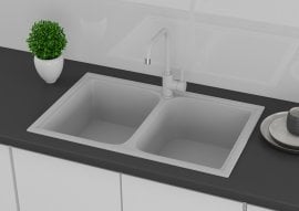 Pomivalno korito Equatoria s sifonom - belo