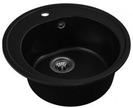 Pomivalno korito Luna 510 s sifonom - črno 