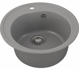 Pomivalno korito Luna 510 s sifonom - sivo