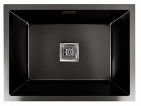 Platinum - Pomivalno korito Handmade HSB 58x43 PVD Podpultno - črno 